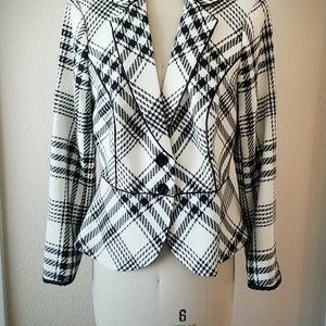 Black and White Blazer and skirt